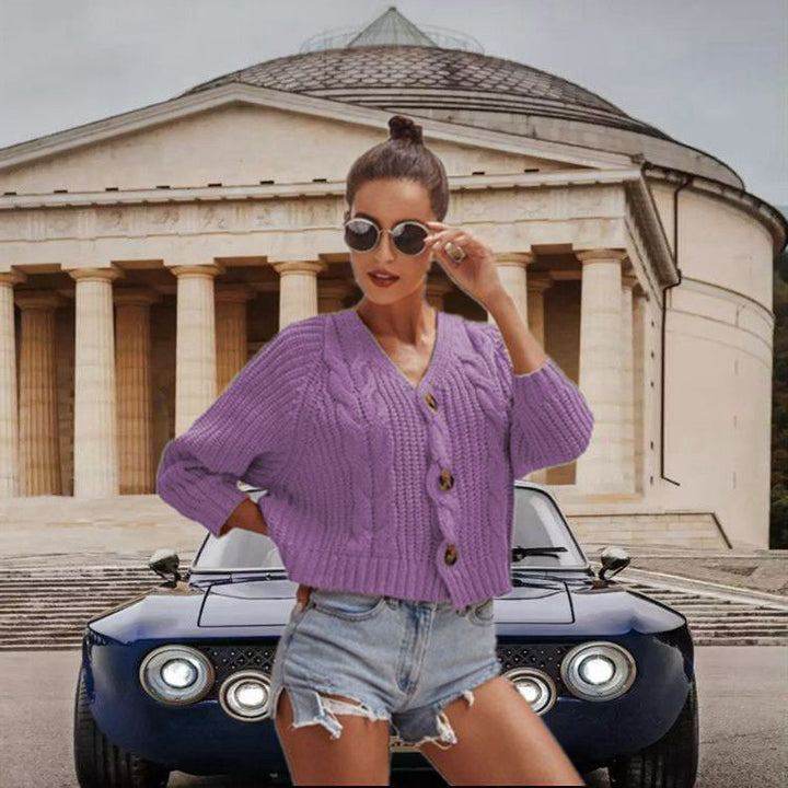 Damen Großer Strickpullover Drune
