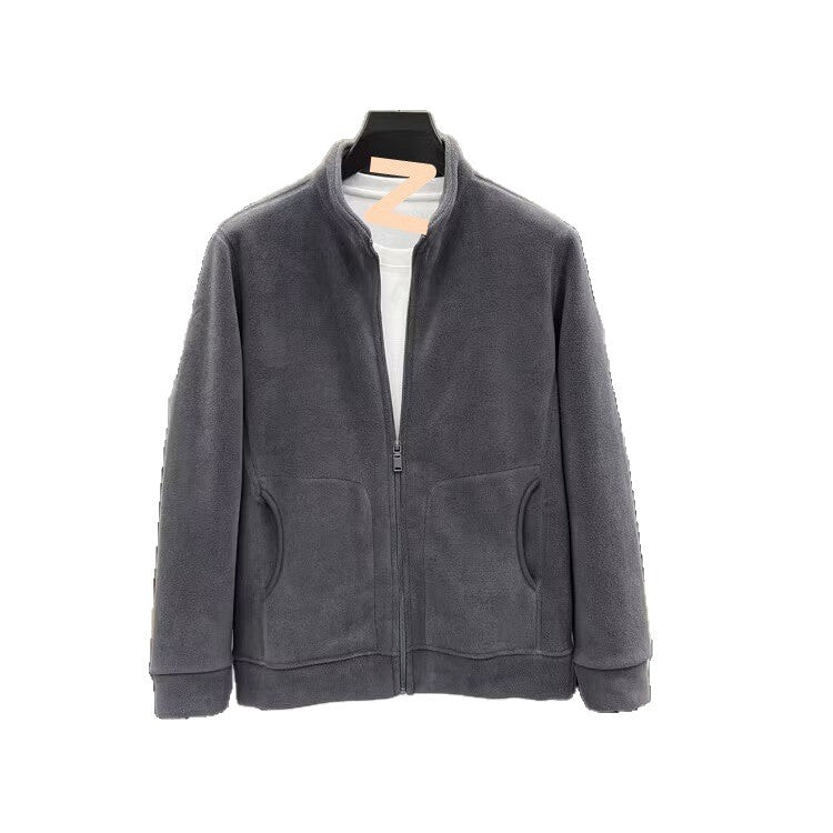 Herren Fleecejacke mit Stehkragen und Reißverschluss Drune