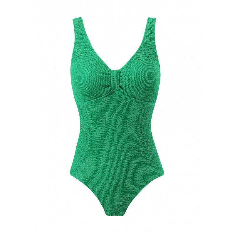 Damen Einteiler Badeanzug mit figurformendem Design und attraktivem Rüschendetail Drune