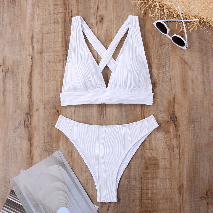 Damen Raffiniertes Triangel-Bikini-Set Drune