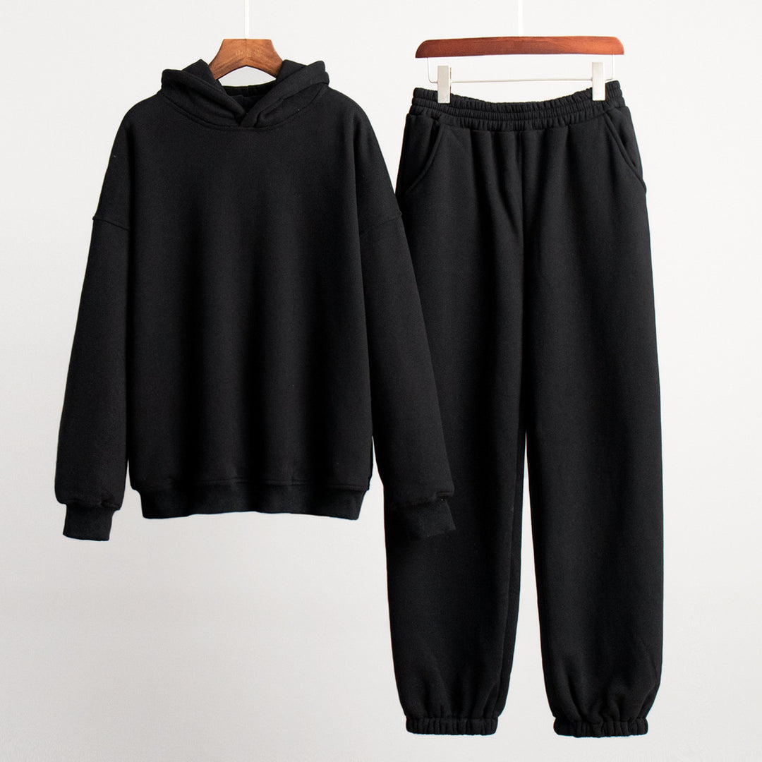 Damen Kuschelige Sweatshirt- und Jogginghose-Kombination Drune