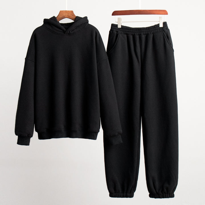 Damen Kuschelige Sweatshirt- und Jogginghose-Kombination Drune