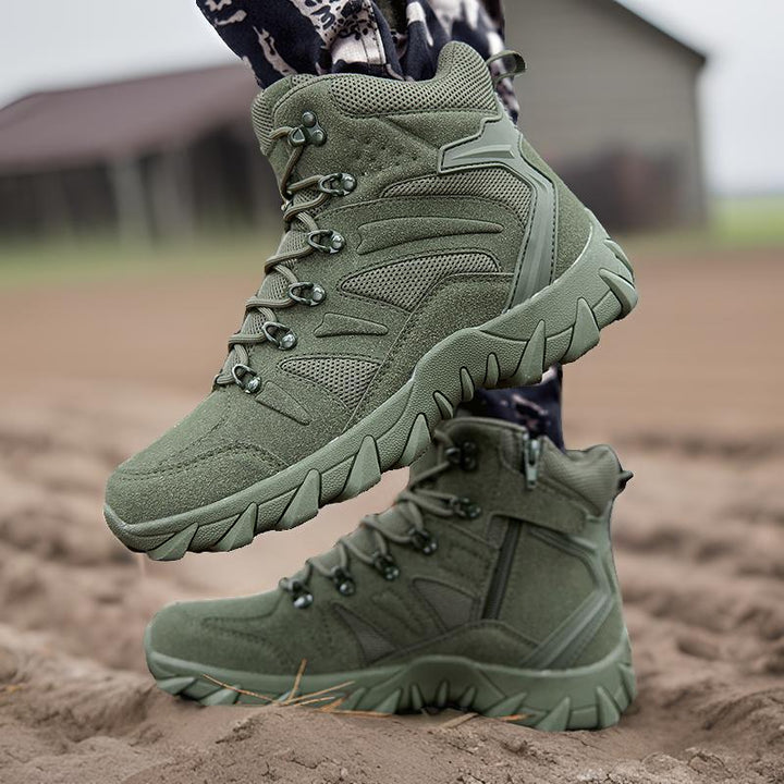 Herren Knöchelhoher Allterrain‑Tactical Trekkingboot mit verstärkter Zehenkappe und multidirektionalem Grip Drune