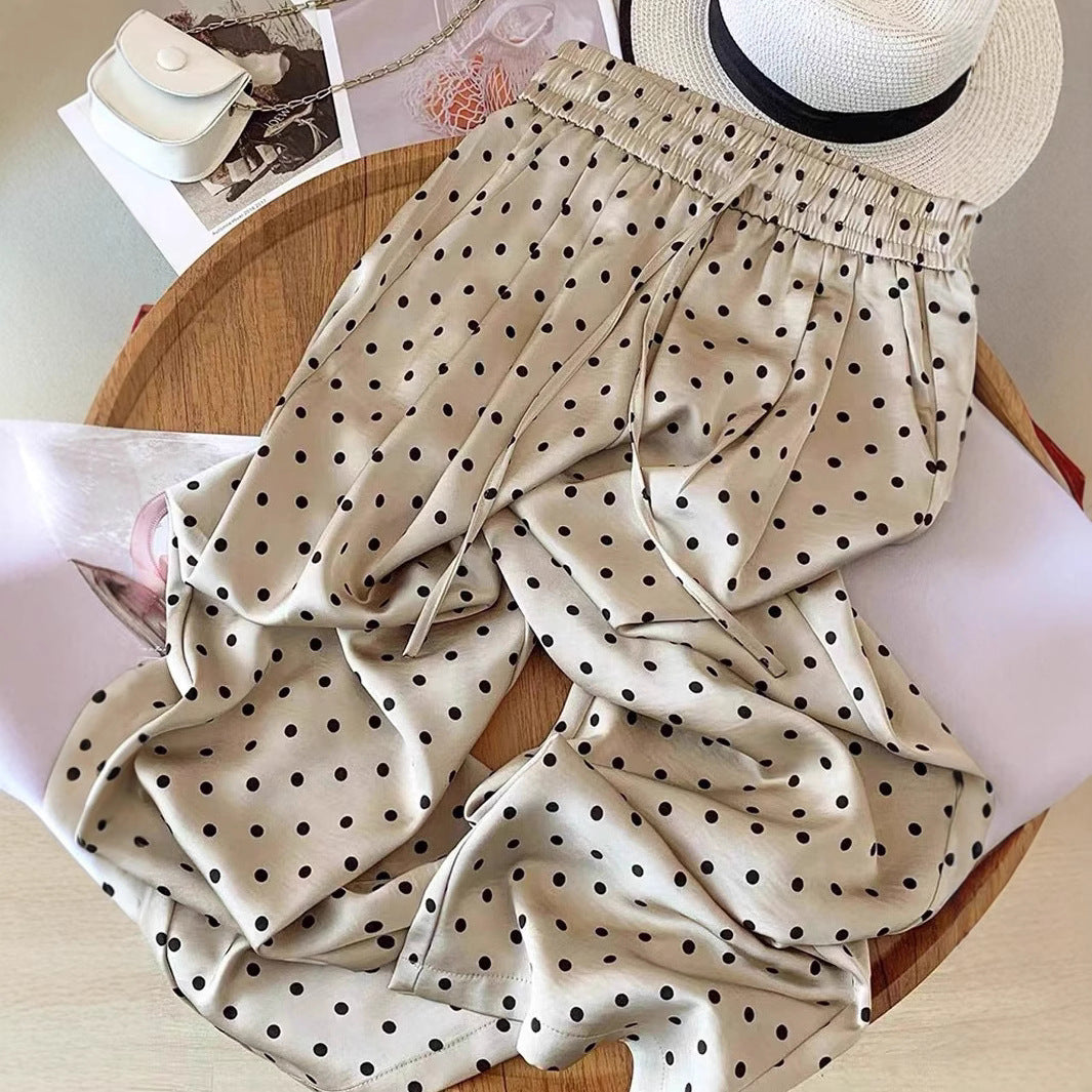 Damen Polka Dots Hose Drune
