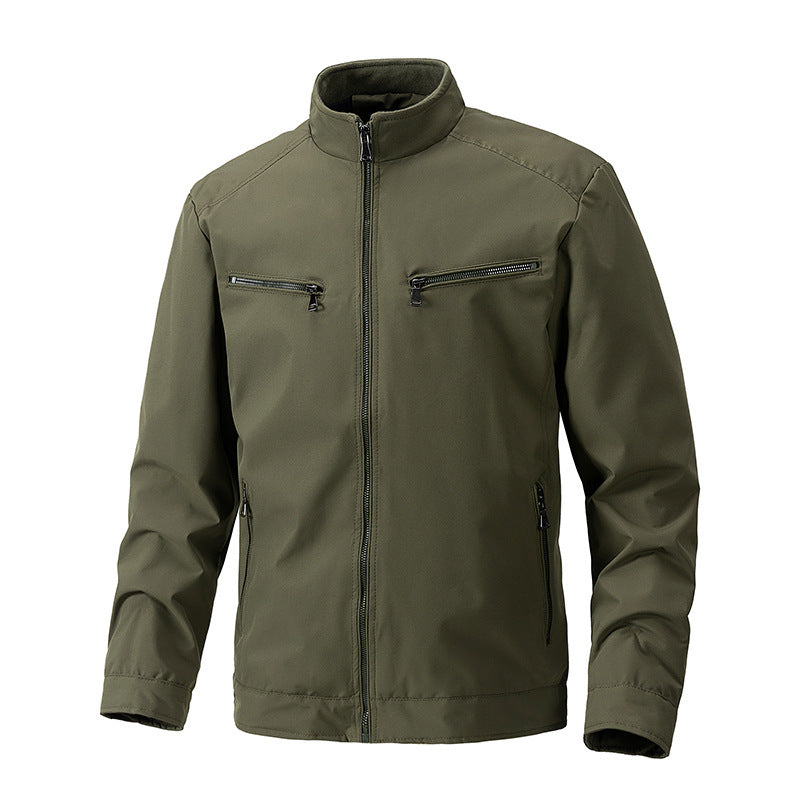 Herren Outdoorjacke mit hohem Kragen Drune