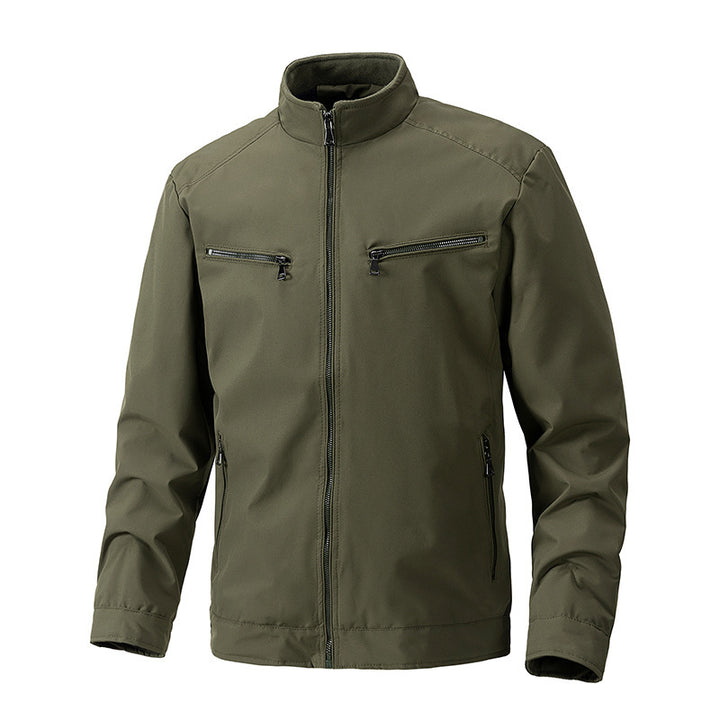 Herren Outdoorjacke mit hohem Kragen Drune