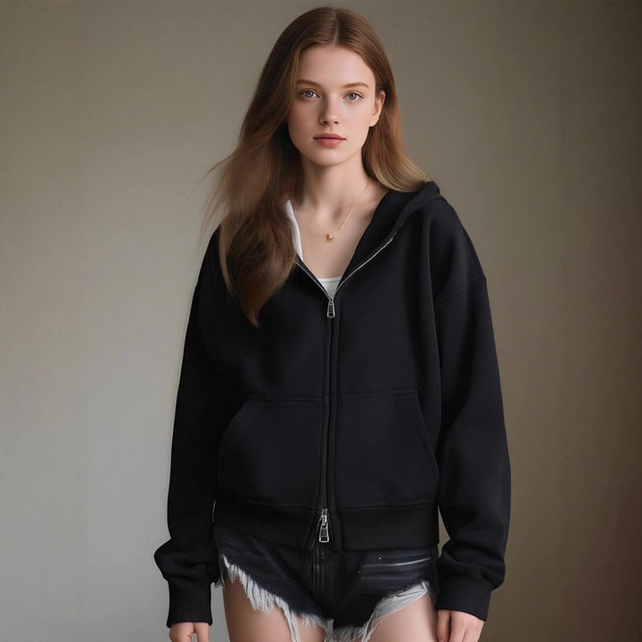Damen weiche Kapuzenjacke Drune
