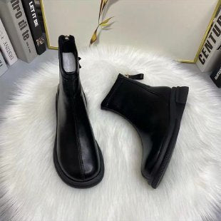 Damen Modische Stiefeletten mit elegantem Reißverschluss Drune