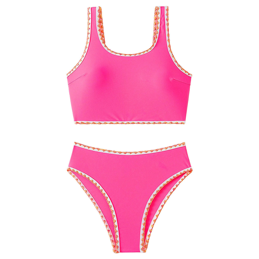 Damen Sportlicher Bikini Drune