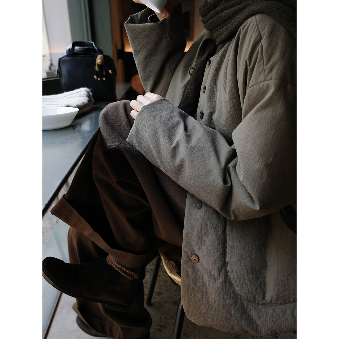 Damen Modische Übergangsjacke mit hohem Kragen Drune 1789269004
