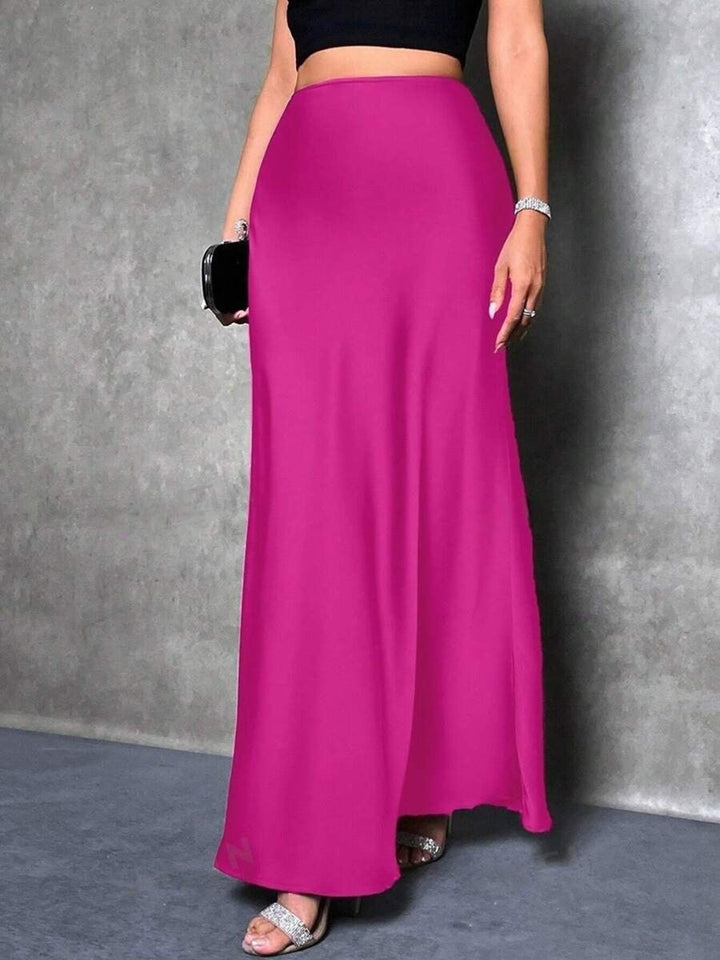 Damen Maxirock mit fließendem Schnitt und elegantem Fall Drune