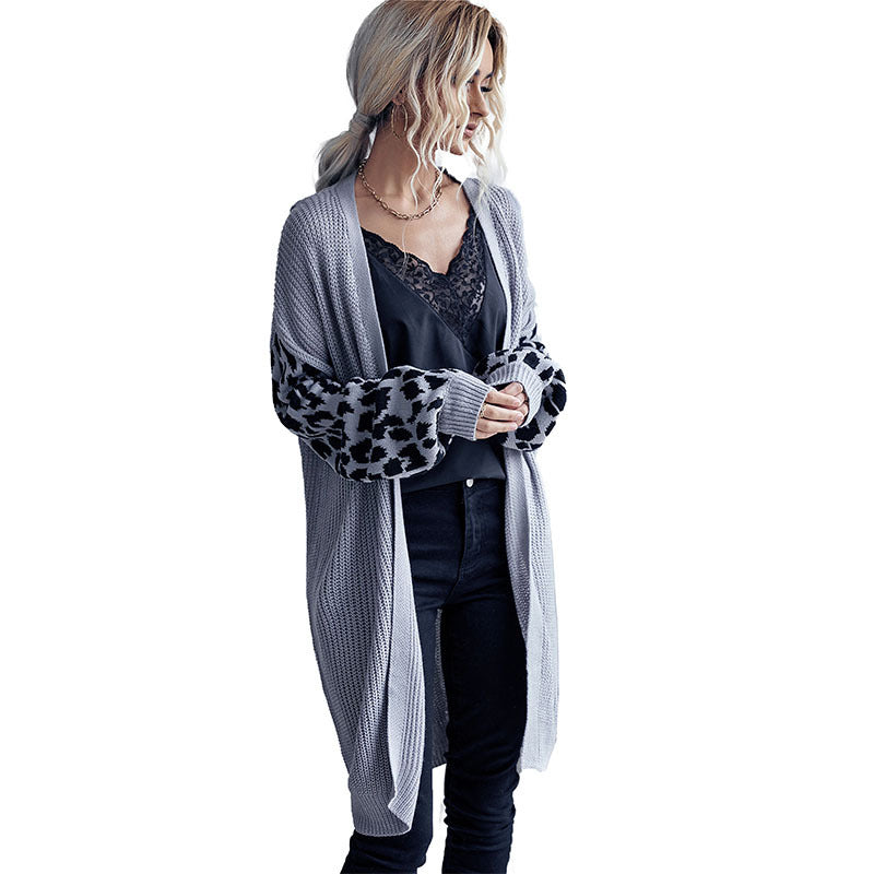 Damen Eleganter Strickcardigan mit lockeren Ärmeln Drune