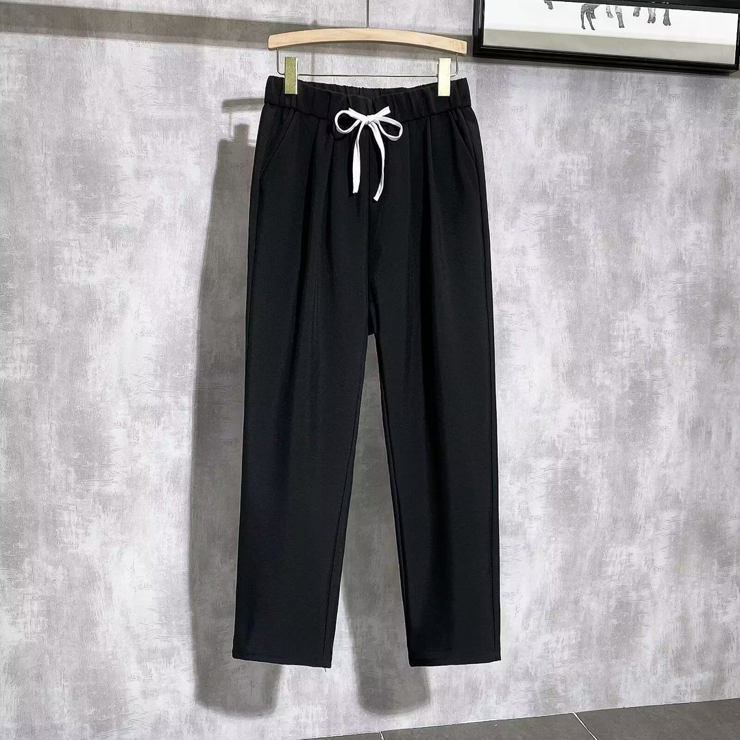 Damen Bequeme Jogginghose mit verstellbarem Bund Drune