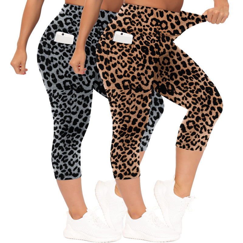 Damen Sculpting-Capri mit hoher Taille, Seitentaschen und formender Nahtführung Drune