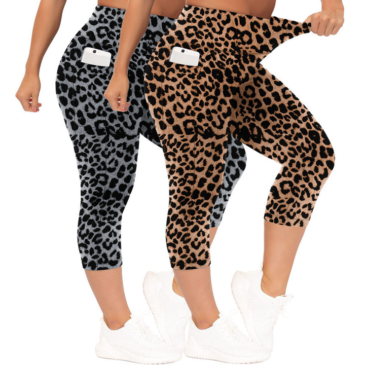Damen Sculpting-Capri mit hoher Taille, Seitentaschen und formender Nahtführung Drune