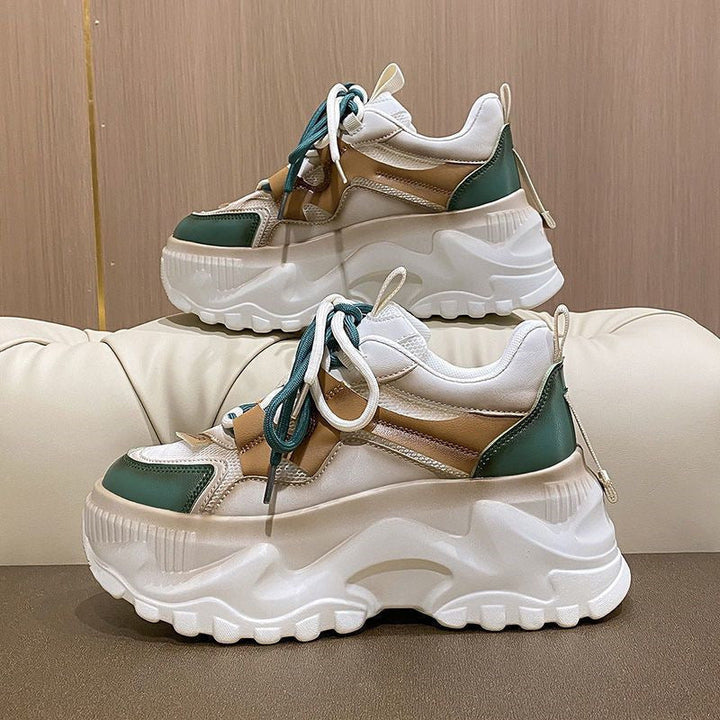 Damen Modische Chunky Sneakers mit atmungsaktiver Mesh-Oberfläche und robustem Profil Drune