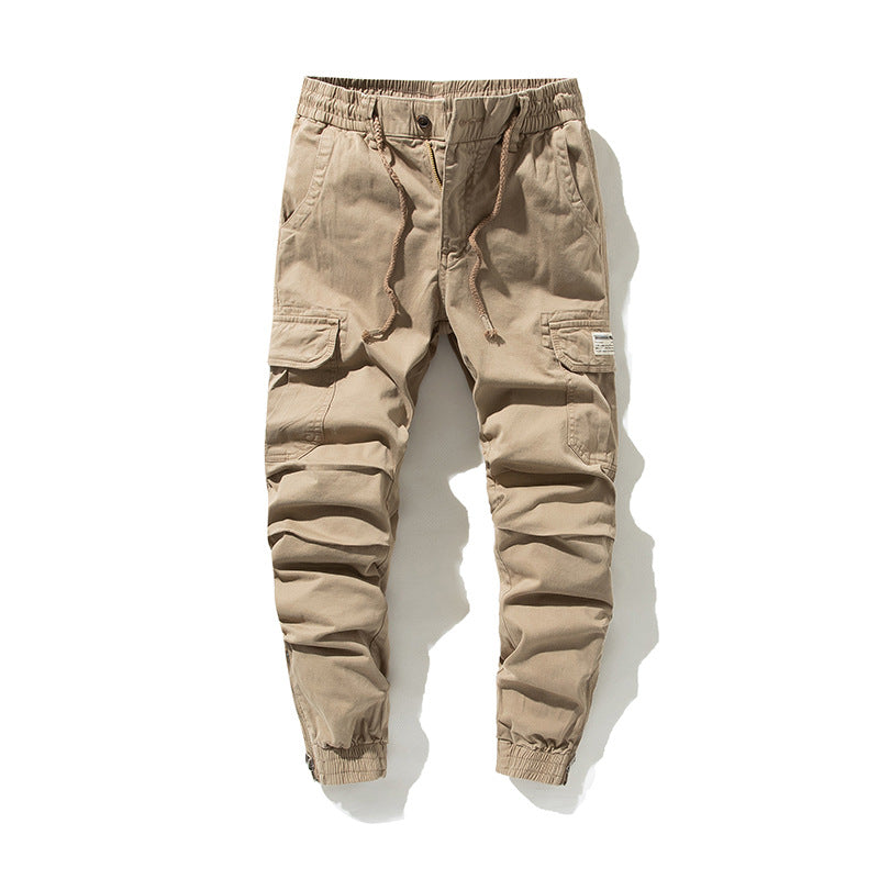 Herren Cargo-Jogginghose im urbanen Utility‑Stil mit elastischem Tunnelzugbund und verstärkten Kniepartien Drune