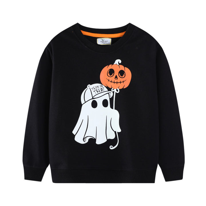 Jungen Kuschelsweatshirt mit gruseligem Halloween-Motiv Drune