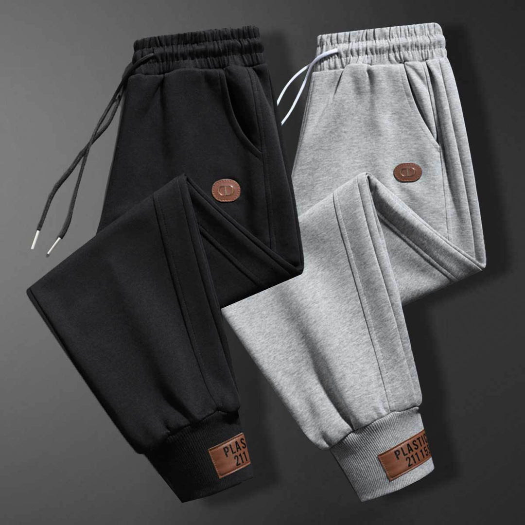 Herren bequeme Sweatpants mit verstellbarem Bund und praktischen Taschen Drune