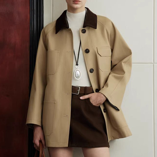 Damen Modische Jacke mit klassischem Schnitt Drune