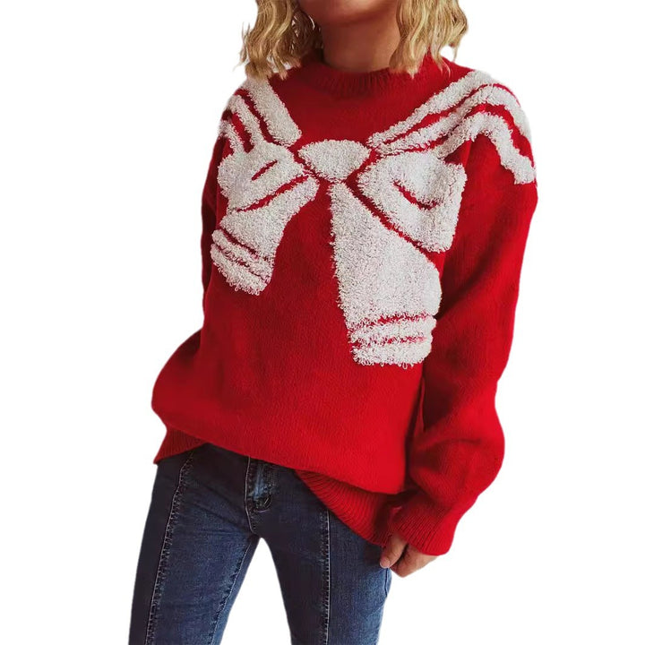 Damen Strickpullover mit festlichem Design und weichem Material Drune