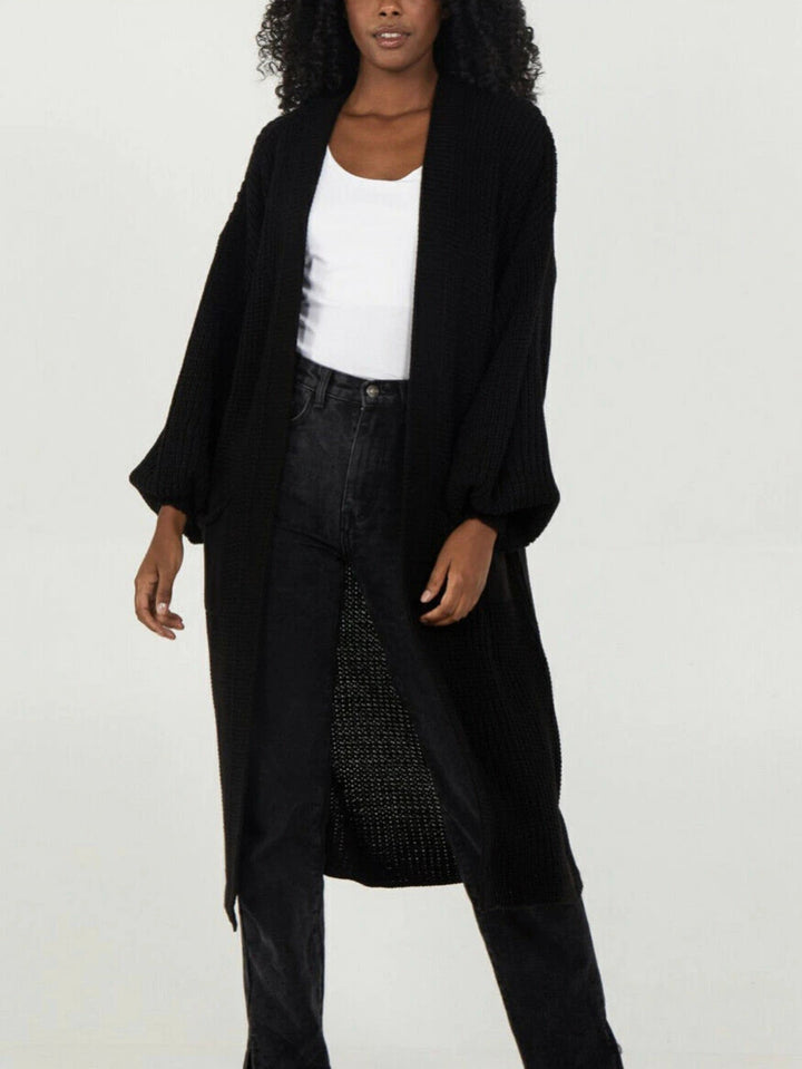 Damen Großer Strickcardigan mit luftiger Silhouette und voluminösen Ärmeln Drune