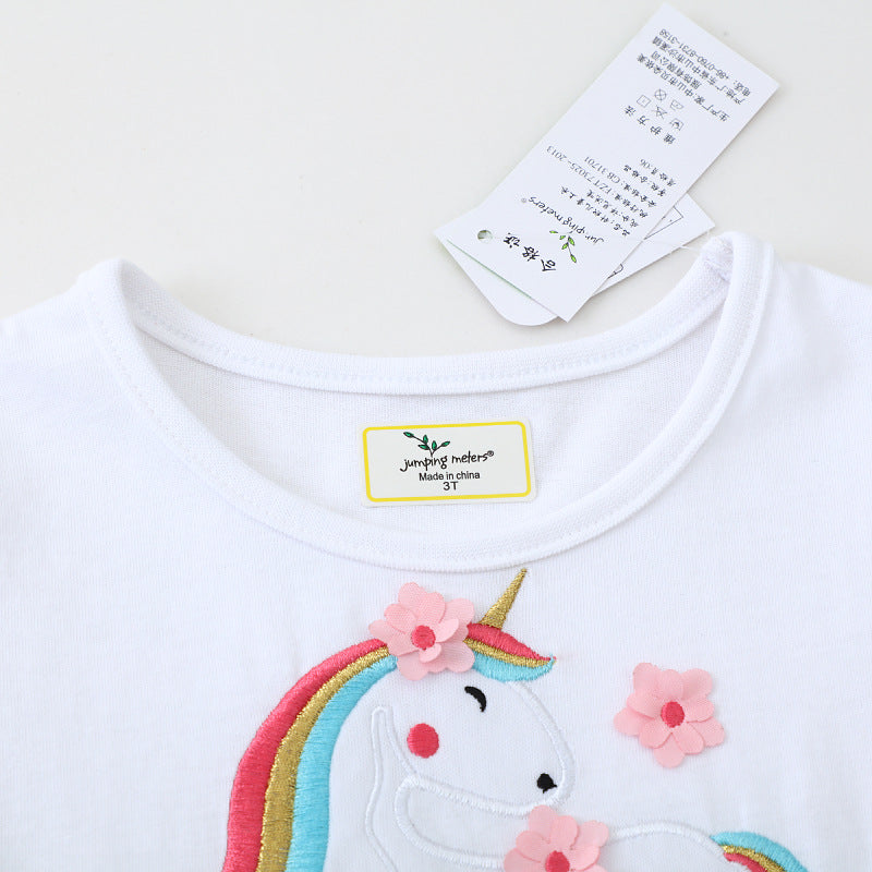 Mädchen Freizeitkleid mit zauberhaftem Einhorn-Motiv Drune