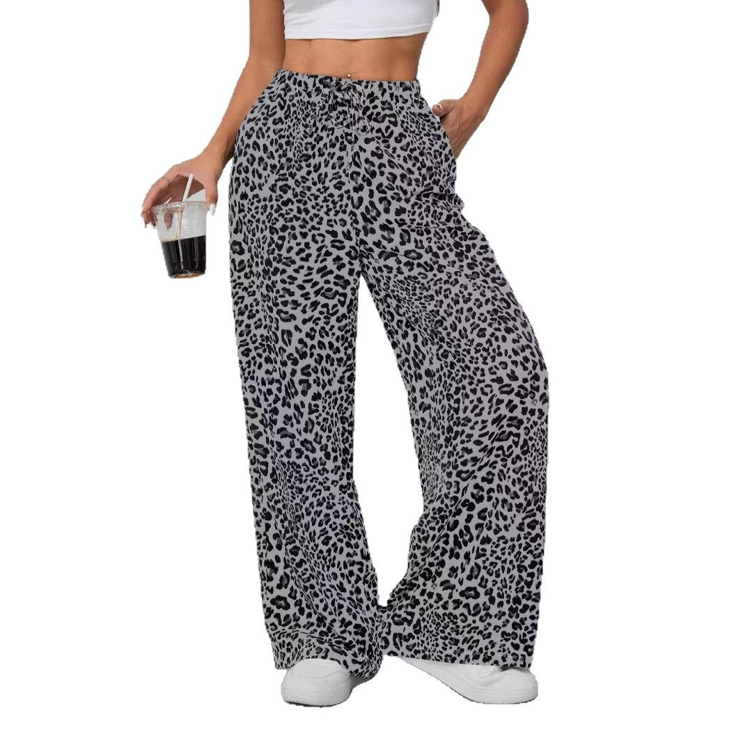 Damen Weite Tiermuster-Hose Drune