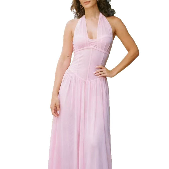 Damen Elegantes Maxikleid mit trägerlosem Design und schmeichelndem Schnitt Drune