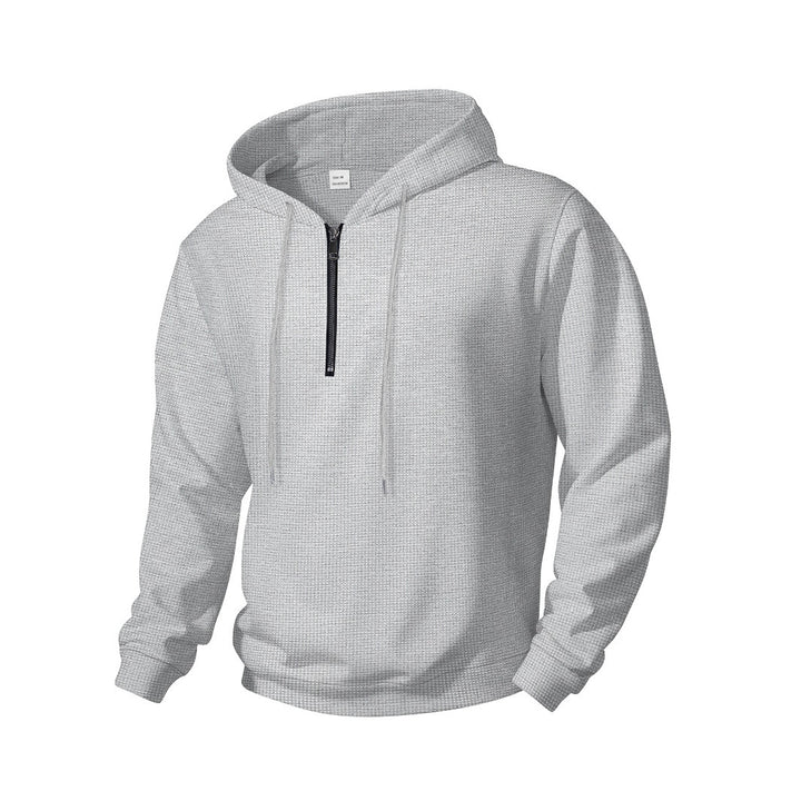 Herren Kapuzenpullover mit innovativem Reißverschluss und atmungsaktivem Material Drune