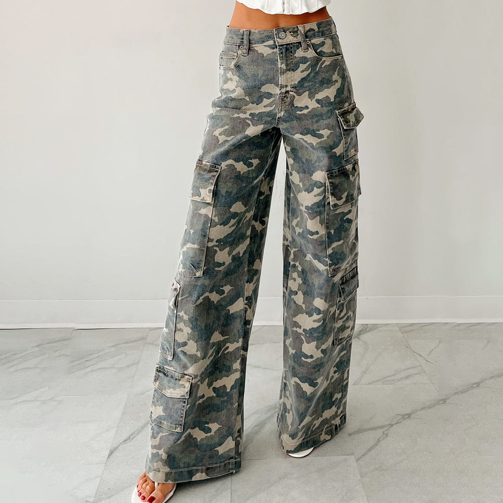 Damen Cargo-Hose mit weitem Schnitt Drune