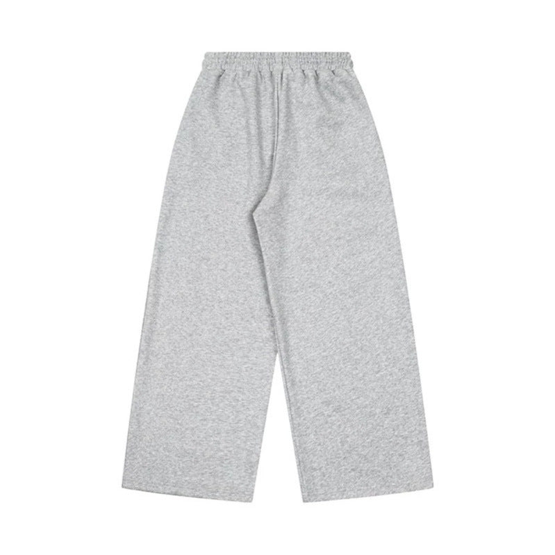 Damen Weite Culotte-Loungehose mit hohem Komfortbund, Kordelzug und Stern-Flaggen-Print Drune