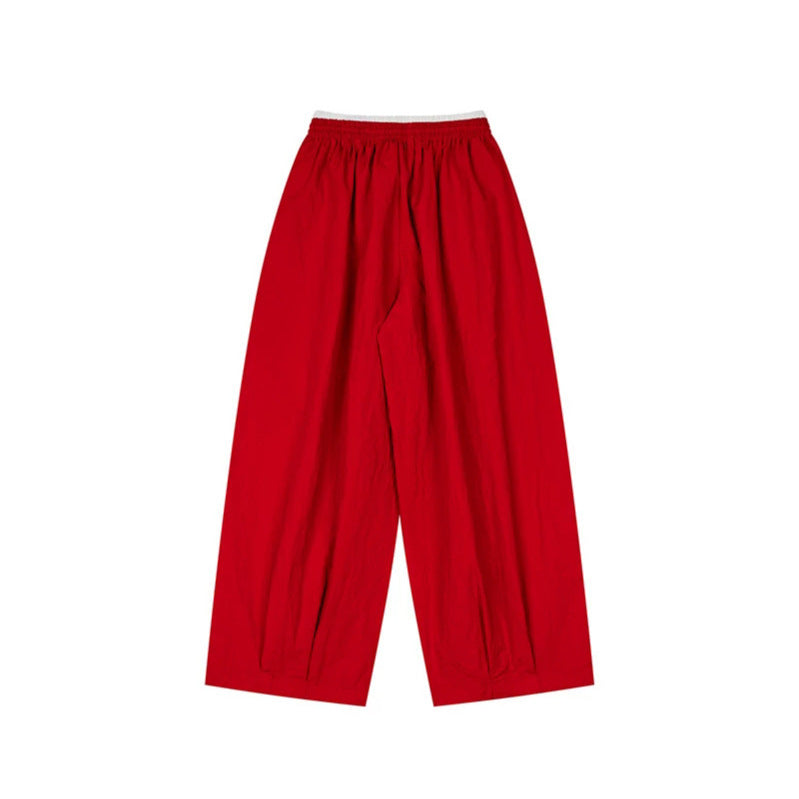 Damen Palazzo-Hose mit Stufen-Optik und hohem Komfortbund Drune
