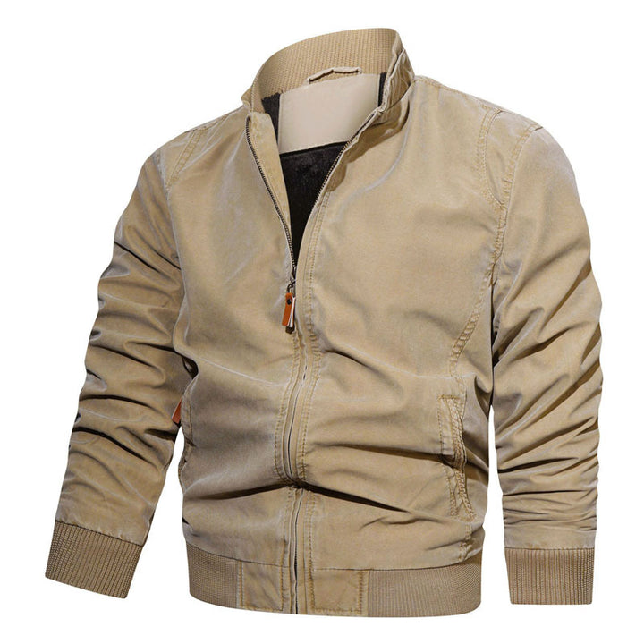 Herren Lässige Bikerjacke aus strapazierfähigem Material Drune
