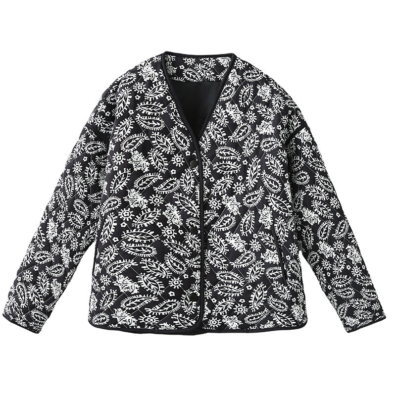 Damen nan gesteppte Blousonjacke mit Paisley-Steppmuster und leichter Wattierung Drune