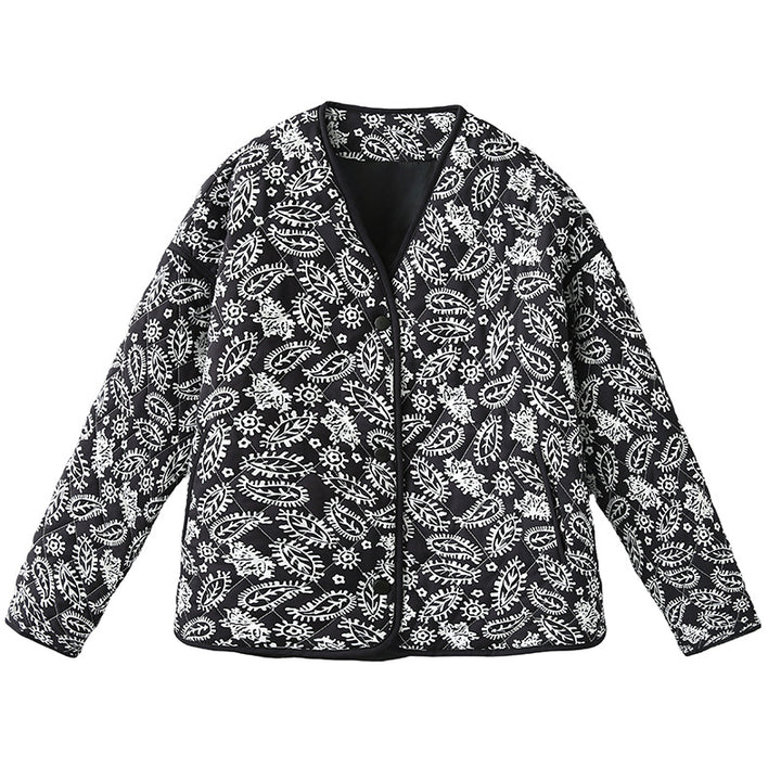Damen nan gesteppte Blousonjacke mit Paisley-Steppmuster und leichter Wattierung Drune