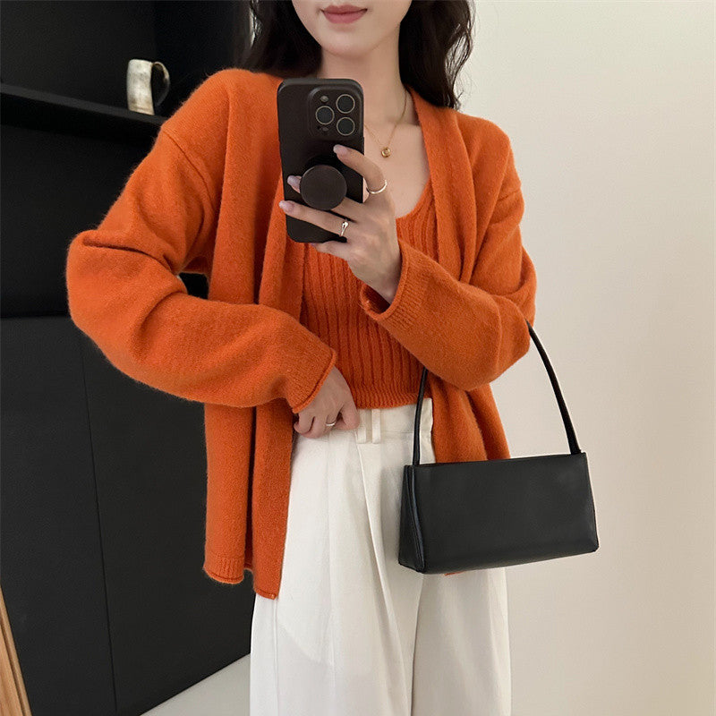 Damen Strickjacke mit lässigem Schnitt und weichem Material Drune