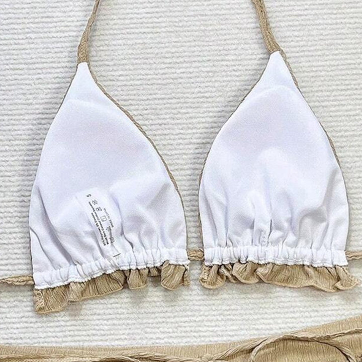 Damen Triangel-Bikini-Set mit lässigen Shorts Drune