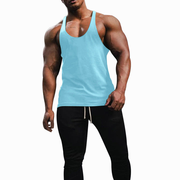 Herren Sporttanktop mit racerback Design und atmungsaktiver Baumwolle Drune