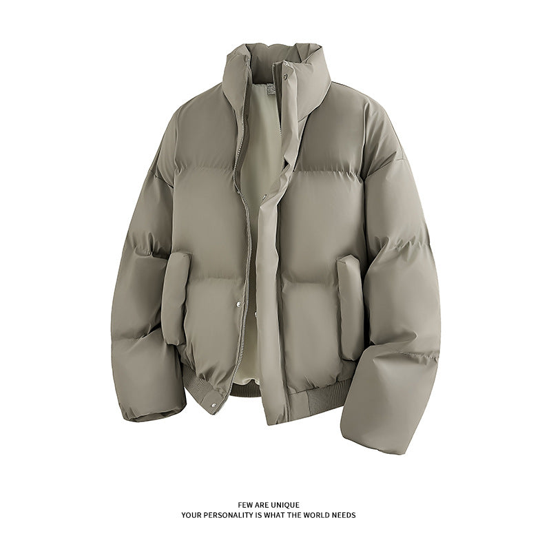 Herren Modische Steppjacke mit hohem Kragen und praktischen Taschen Drune
