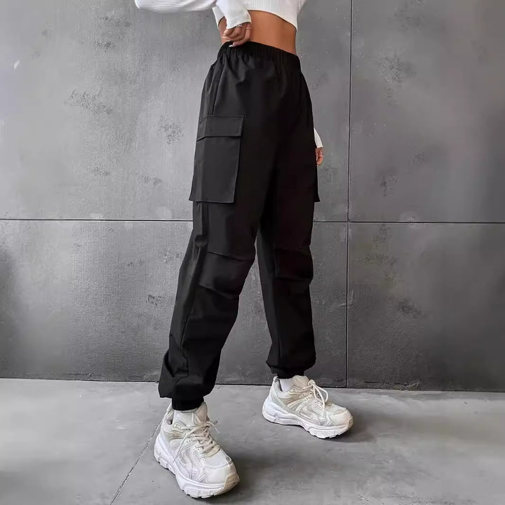 Damen Cargo-Hose mit elastischem Bund und praktischen Taschen Drune