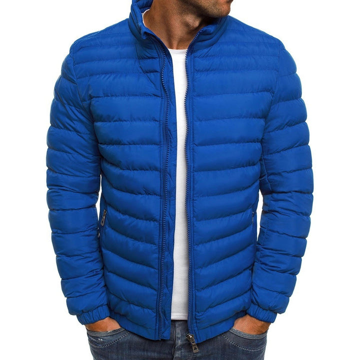 Herren leichte Steppjacke mit hohem Kragen und elastischen Bündchen Drune