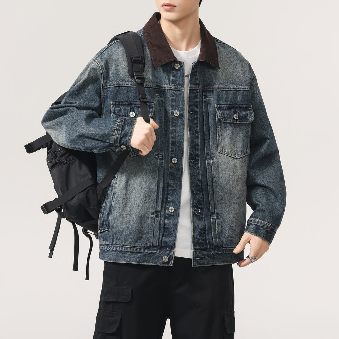 Herren Designer Jeansjacke Drune
