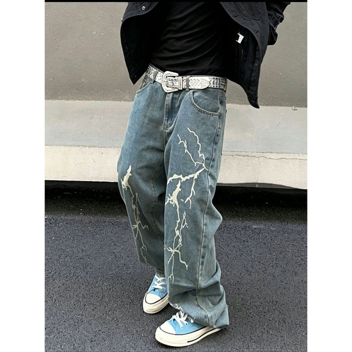 Damen Stylish Baggy Jeans Drune