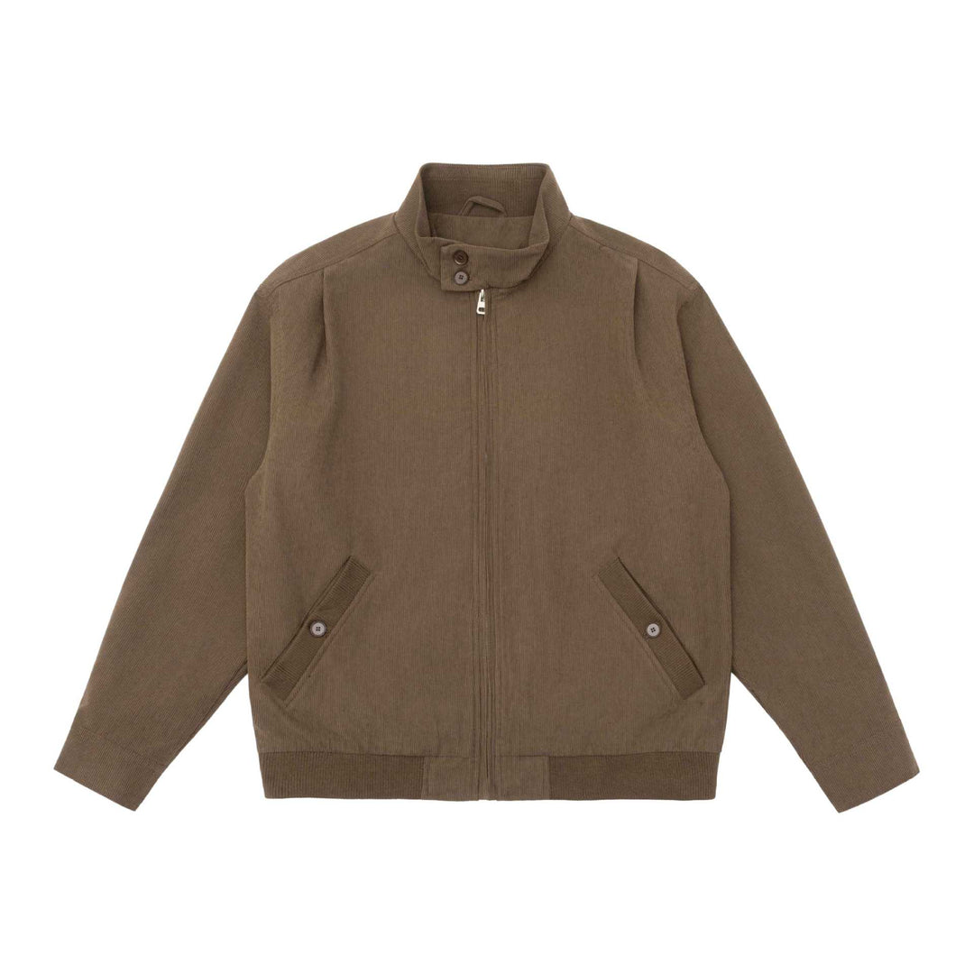 Herren Gepolsterte Jacke im Cord‑Look mit Stehkragen und aufgesetzten Pattentaschen Drune