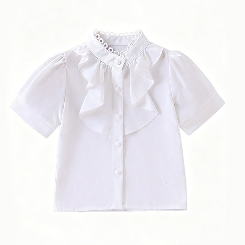 Mädchen Bluse mit Rüschendetails Drune