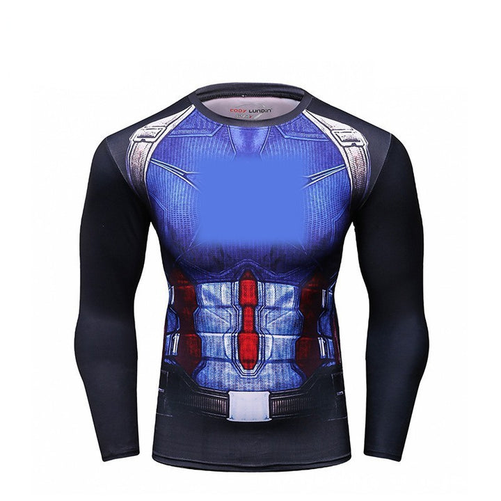 Herren Sportliches Langarm-T-Shirt mit innovativem Design Drune