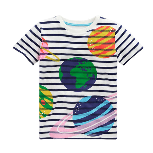 Jungen T-Shirt mit lebhaftem Weltraumdesign Drune