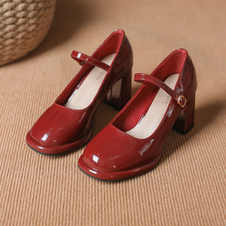 Damen Slingback-Pumps mit elegantem Fesselriemen und komfortablem Blockabsatz Drune
