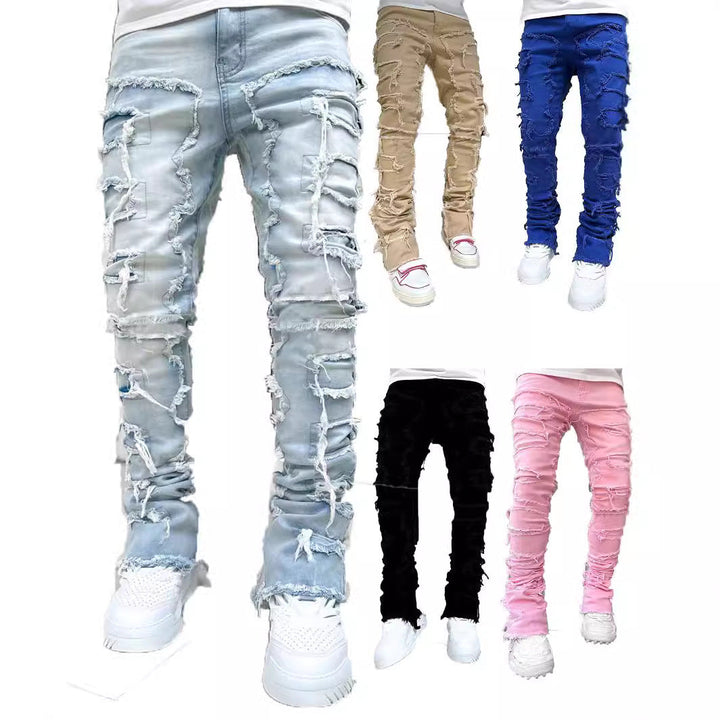 Herren modische Zerrissene Skinny Jeans im lässigen Street-Style Drune